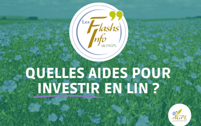 Quelles aides pour investir en lin ?